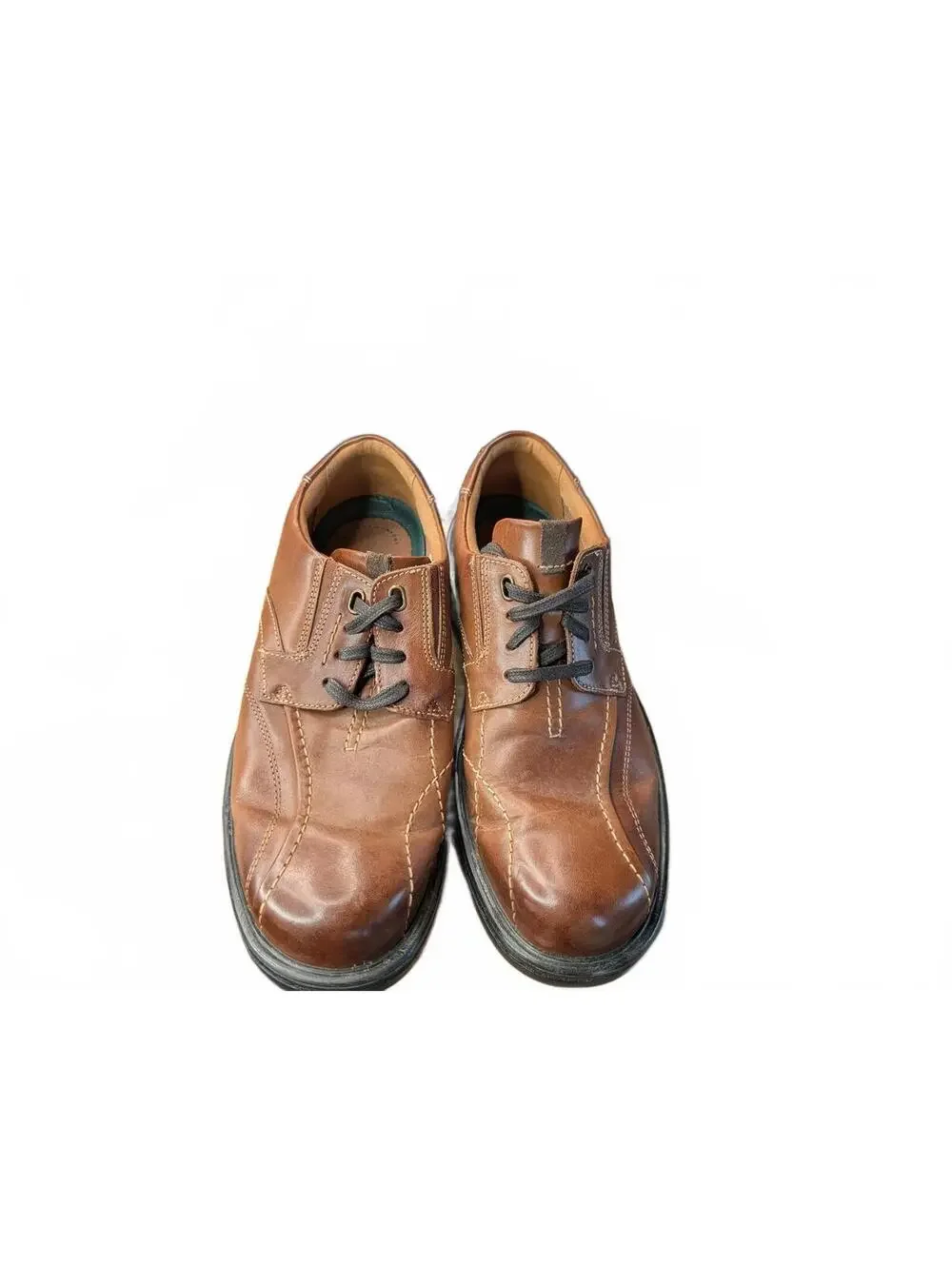 Clarks Men's Gessler Lace Casual Shoes‎ Brown Size 8.5